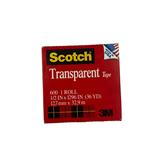 SCOTCH PREMIUM TRANSPARENT TAPE 12.7MMX32.9M 600-B