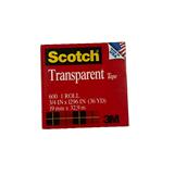 SCOTCH PREMIUM TRANSPARENT TAPE 19MMX32.9M 600-B