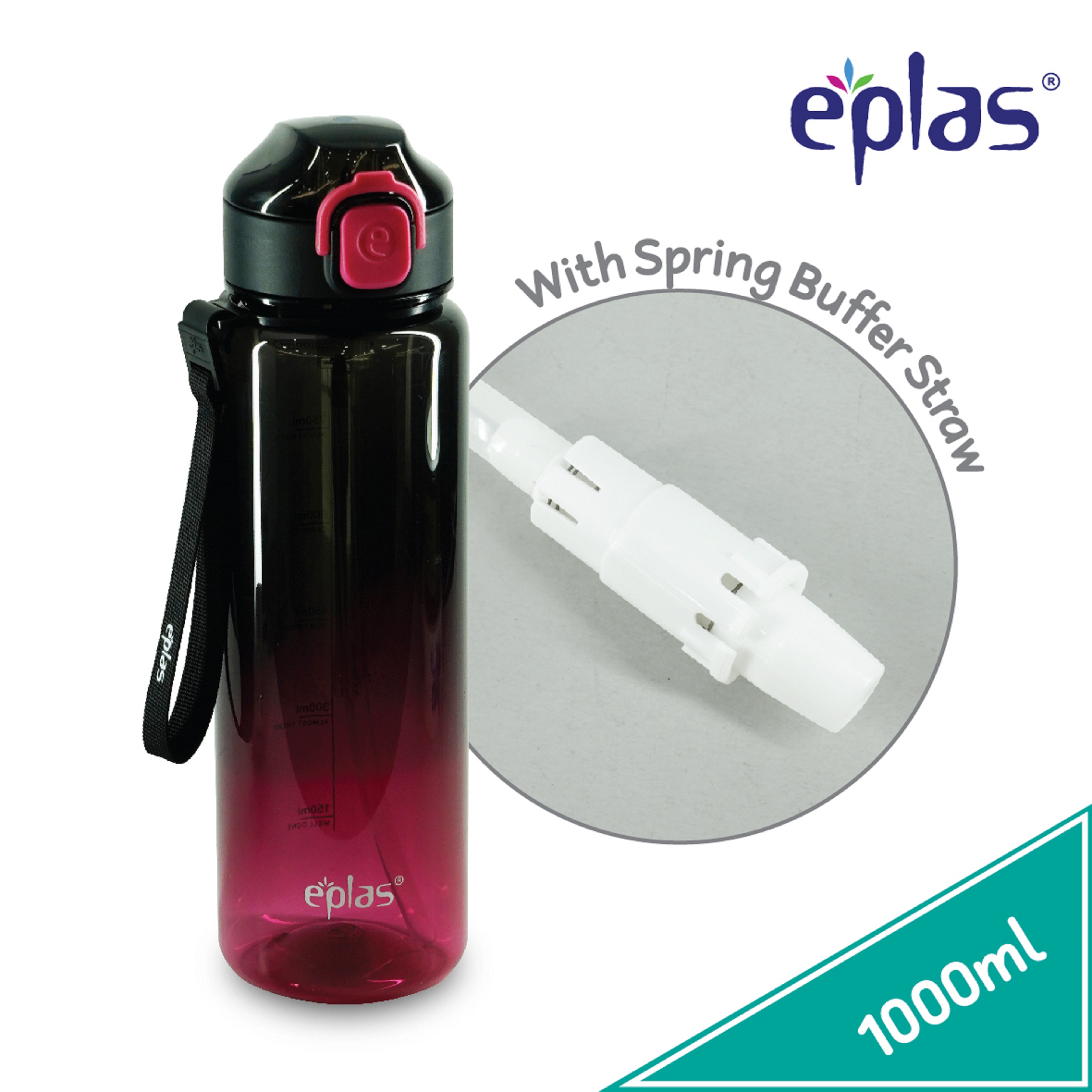 EPLAS WATER BOTTLE ONE TOUCH 1000ML EGDS-1000BPA