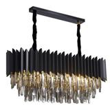BRIGHT OBJECTIVES CHANDELIER CRYSTAL LIGHT 13818/800X300 80CM BLACK