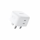 UGREEN NEXODE 45W DUAL USB-C GAN FAST CHARGER (WHITE)