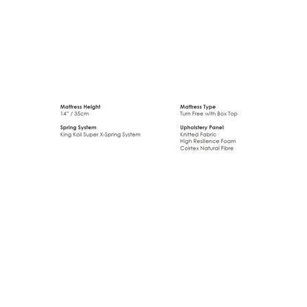 KINGKOIL MATTRESS AMETHYST SINGLE SIZE
