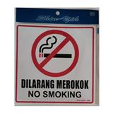 SHIN YIH SIGNAGE 8"X8" SW201EM DILARANG MEROKOK/NO SMOKING