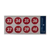 SHIN YIH SIGNAGE 5"X10" A 33-40 TABLE NUMBER