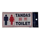 SHIN YIH SIGNAGE 4"X8" SW707 TANDAS/TOILET