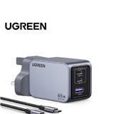 UGREEN NEXODE PRO 65W 2C1A GAN FAST CHARGER + USB-C TO USB-C CABLE 100W 1.5M