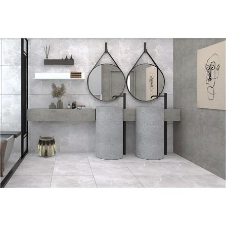 GUOCERA FLOORTILE 60X60CM MICROSTEP BORA MARBLE YR8026DM-1A GREY 1.44M2