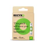 GP RECYKO RECHARGEABLE BATTERY 650mAh AAA 2S