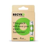 GP RECYKO RECHARGEABLE BATTERY 1300mAh AA 2S