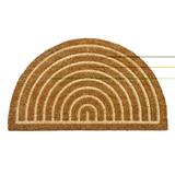 HLS DUST MAT COIR ARCHER 45X75CM BROWN