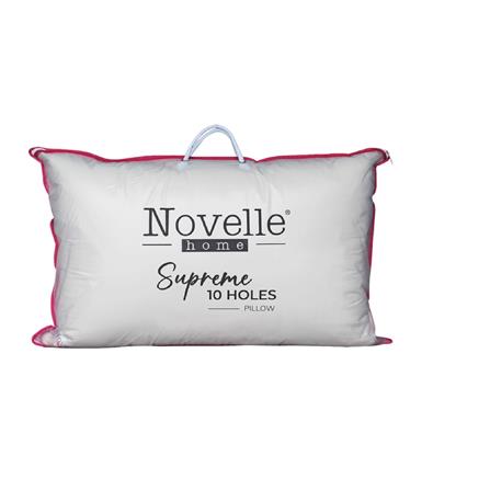 NOVELLE SUPREME 10HOLE PILLOW 48X74CM WHITE