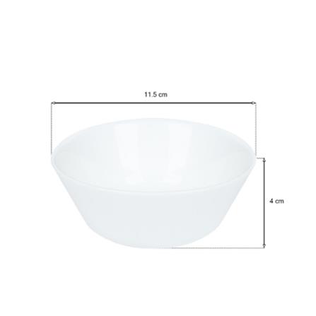 OPAL GLASS BOWL 4.5" KECH AURA WHITE