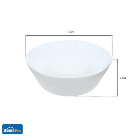 OPAL GLASS BOWL 7.5" KECH AURA WHITE