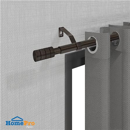 HLS CURTAIN ROD 19MM CANDERA 120-210CM DARK BROWN