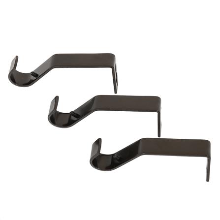 HLS CURTAIN ROD 19MM CANDERA 120-210CM DARK BROWN