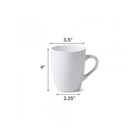 PORCELAIN MUG WHITE 120Z