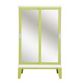 WARDROBE WITH SLIDING MIRROR DOOR KIOSK WD-05 GREEN [EXCLUSIVE FROM HOMEPRO THAILAND]