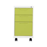 CABINET DRAWER STEEL 3DRAWER BS-503 WHITE/GREEN [EXCLUSIVE FROM HOMEPRO THAILAND]
