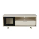TV CABINET KIOSK LT-002 BL 132 cm WHITE/BLACK [EXCLUSIVE FROM HOMEPRO THAILAND]