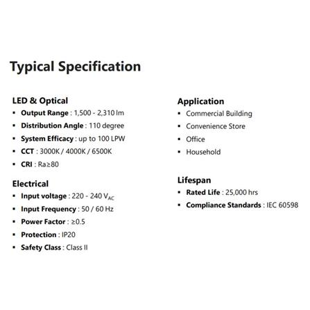 GE LED SURFACE DOWNLIGHT 18W DAYLIGHT ROUND 6"