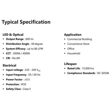 GE LED EYEBALL 7W COOL WHITE ROUND
