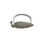 HLS CURTAIN TIE BACK PEACOCK SILVER