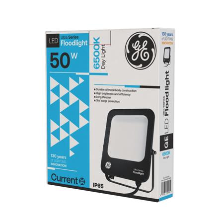 GE LED FLOODLIGHT 50W DAYLIGHT BLACK SQUARE