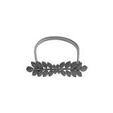 HLS CURTAIN TIE BACK LEAF SILVER