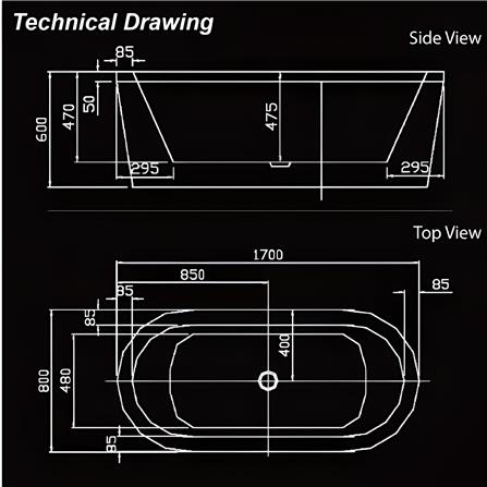 MD ARTISTIC BATHTUB  BALI MD-7305