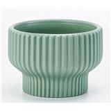 CL STRIPED CERAMIC POT GQ130-GN H14.5CM