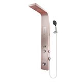 ALPHA SHOWER HEATER NON PUMP WITH RAIN SHOWER REVO-E ROSE GOLD (CHROME SHOWER ACCESSORIES SET)