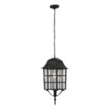 BRIGHT OBJECTIVES OUTDOOR PENDANT LAMP 8837-P E27 BLACK 14CM