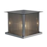 BRIGHT OBJECTIVES OUTDOOR GATE LAMP 7783-400 E27 SILVER SMOKE GREY 40CM