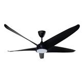 DEKA CEILING FAN GEO60 5B LED MATT BLACK 60"