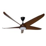 DEKA CEILING FAN GEO60 5B LED WALNUT 60"