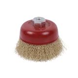 MATALL WIRE CUP BRUSH 3" (0.3MM WIRE) (WOOD & METAL)