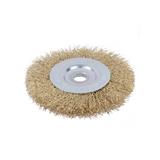 MATALL CRIMPED WIRE WHEEL BRUSH 4" (0.3MM WIRE) (WOOD & METAL)