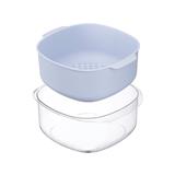 INOCHI YOKO SQUARE BOWL AND COLANDER SET 23CM
