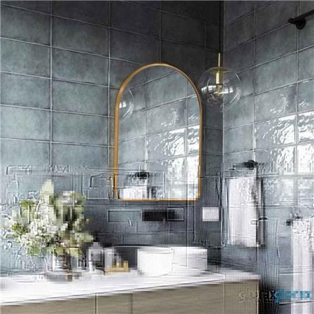 GLOREX ALUMINIUM FRAME MIRROR GLC 2003A/G 70x50CM GOLD
