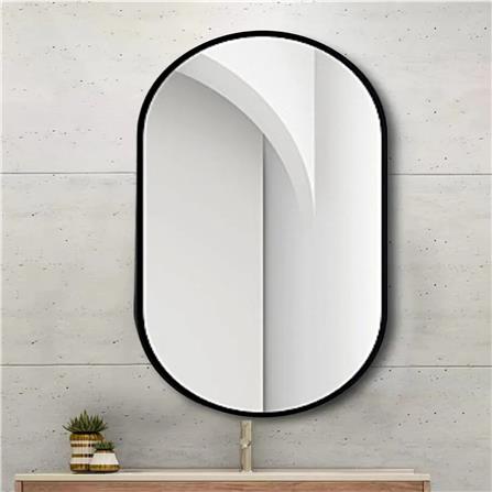 GLOREX OVAL MIRROR 3560BLACK 60x35CM