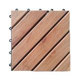 WOODEN FLOOR DECKING SPRING LARGE OBLIQUE PATTERN 30X30CM [EXCLUSIVE FROM HOMEPRO THAILAND]