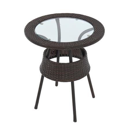 2-SEAT PE RATTAN PATIO SET ME LIVING RATTAN BROWN [EXCLUSIVE FROM HOMEPRO THAILAND]