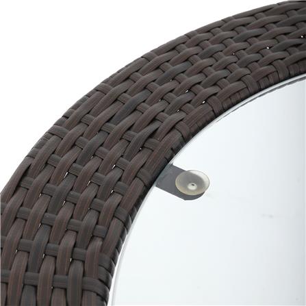 2-SEAT PE RATTAN PATIO SET ME LIVING RATTAN BROWN [EXCLUSIVE FROM HOMEPRO THAILAND]