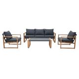 5-SEATER PATIO CONVERSATION SET BENETTA SERENITY BLACK [EXCLUSIVE FROM HOMEPRO THAILAND]