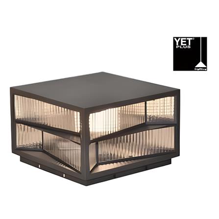 YETPLUS GATE LAMP B0166 250 E27 STONE GREY 25CM