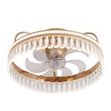 YIVA CEILING FAN LED DECORATIVE CL2001 65W 3C GOLD