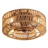 YIVA CEILING FAN LED DECORATIVE CL2003 15W 2500k LIGHT BROWN