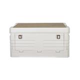 STORAGE BOX GLAM L 58X39X33.5CM WHITE