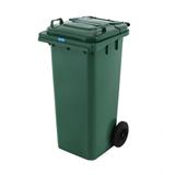 SQUARE DUSTBIN WITH WHEEL ACCO 120L GREEN [EXCLUSIVE FROM HOMEPRO THAILAND]