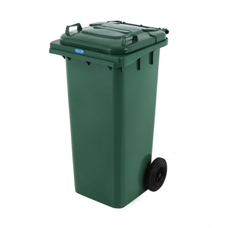 SQUARE DUSTBIN WITH WHEEL ACCO 120L GREEN [EXCLUSIVE FROM HOMEPRO THAILAND]